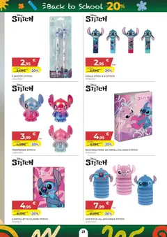 Anteprima del volantino Toys Center volantino Back To School valido a partire dal 16/07/2026 | Pagina: 21 | Prodotti: Colla, Astuccio, Temperino