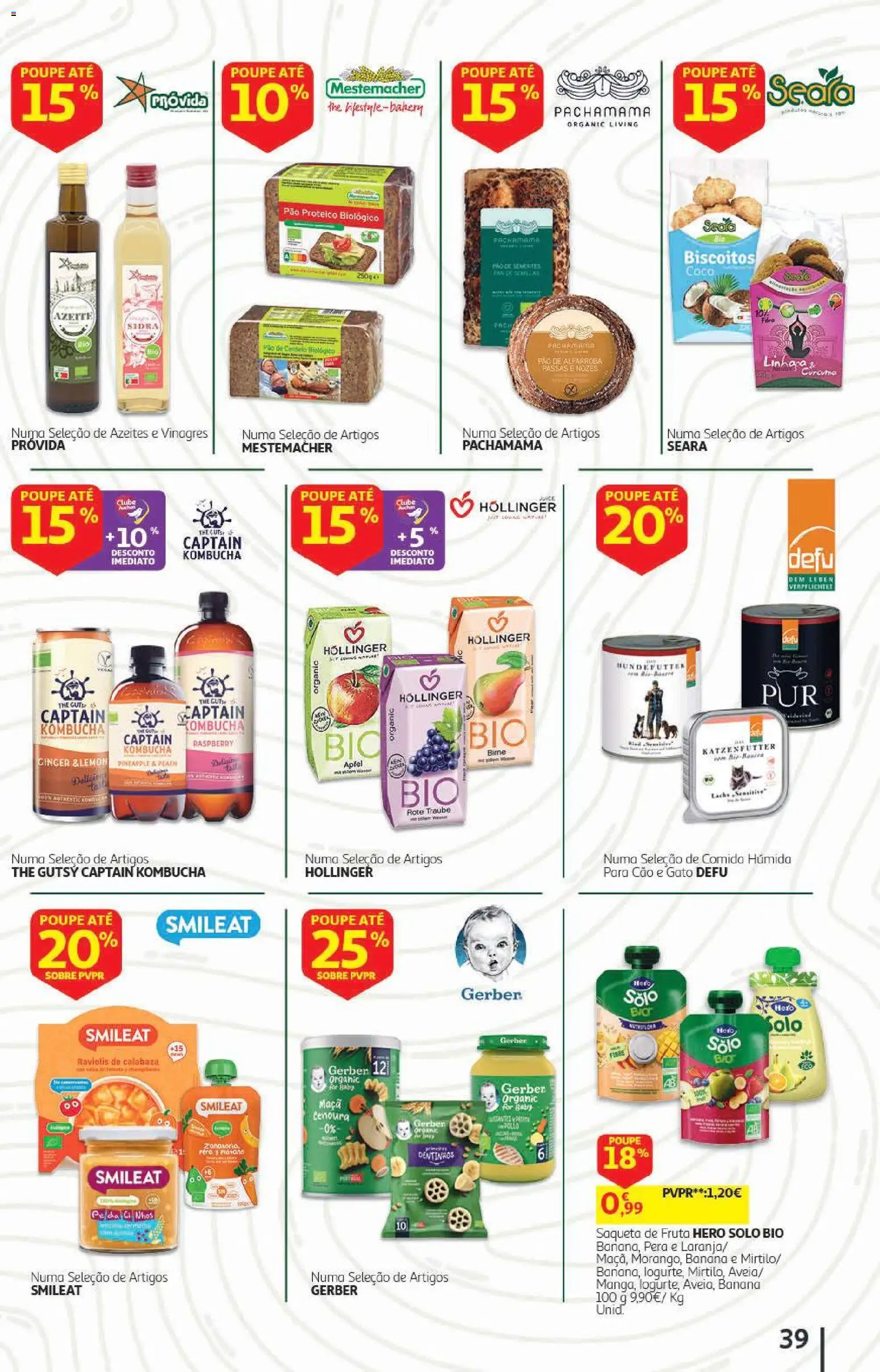 Auchan - Folheto Escolar  Têxtil Criança │ válido de 04/09/2026 | Página: 39 | Produtos: Pão proteico, Cenoura, Coco, Biscoitos
