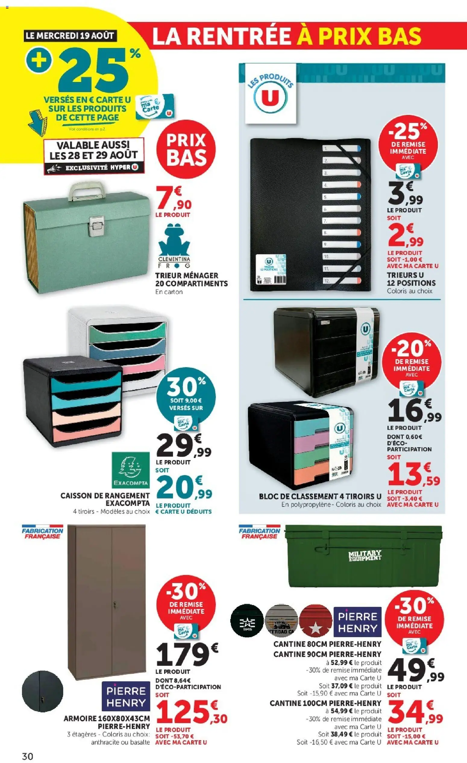 {H1} | Page: 30 | Produits: Armoire, Tiroirs