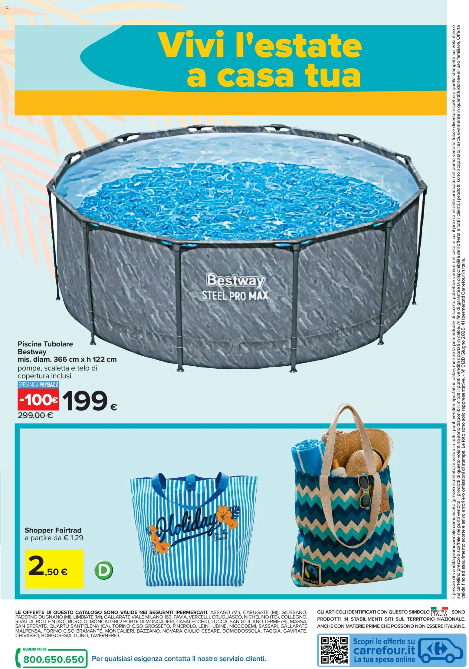 Volantino Carrefour del 01.06.2026 | Pagina: 32 | Prodotti: Scaletta, Piscina, Scaffale