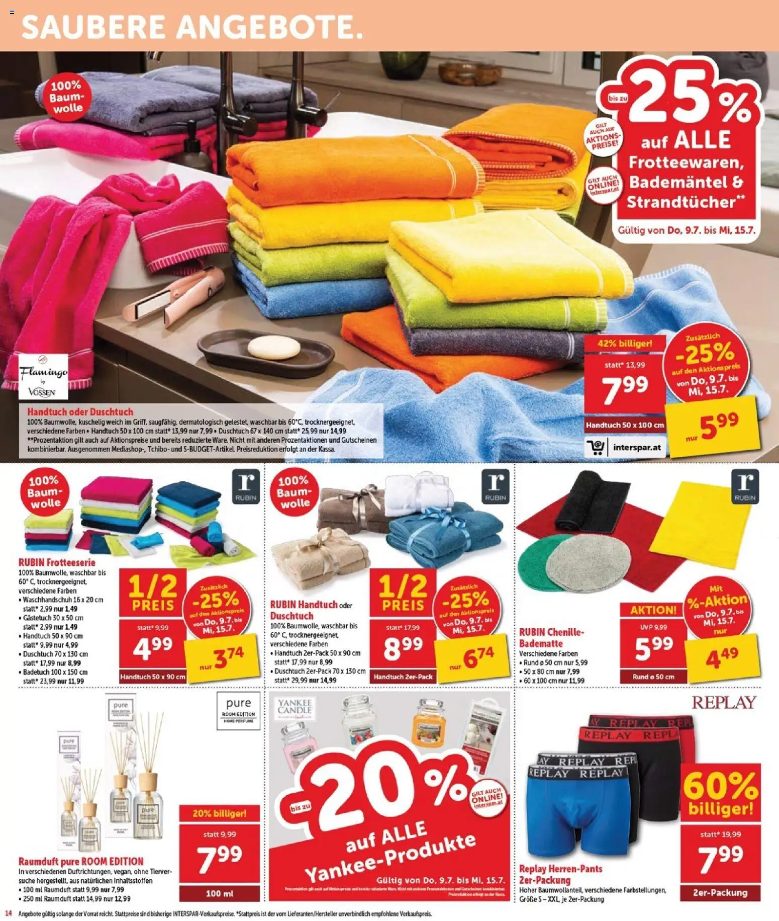 Interspar Flugblatt - Burgenland Sued gültig ab 09.07.2026 | Seite: 15 | Produkte: Bademantel