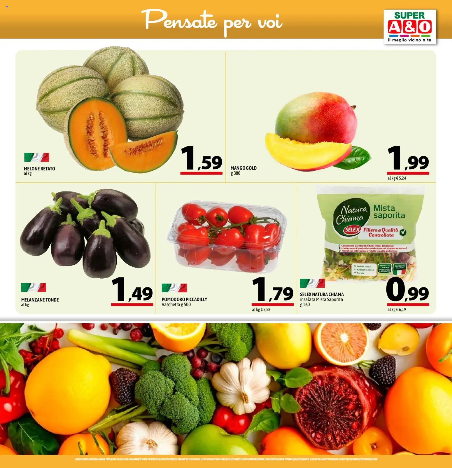 Volantino A&O del 09/07/2026 | Pagina: 3 | Prodotti: Tè, Insalata, Melanzane, Indivia