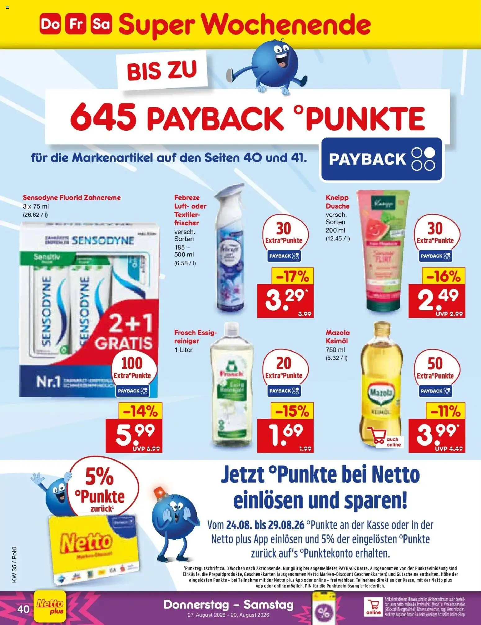 Netto Marken-Discount Prospekt Bad Friedrichshall (ab 24.08.2026) » Angebote | Seite: 54 | Produkte: Essig, Dusche