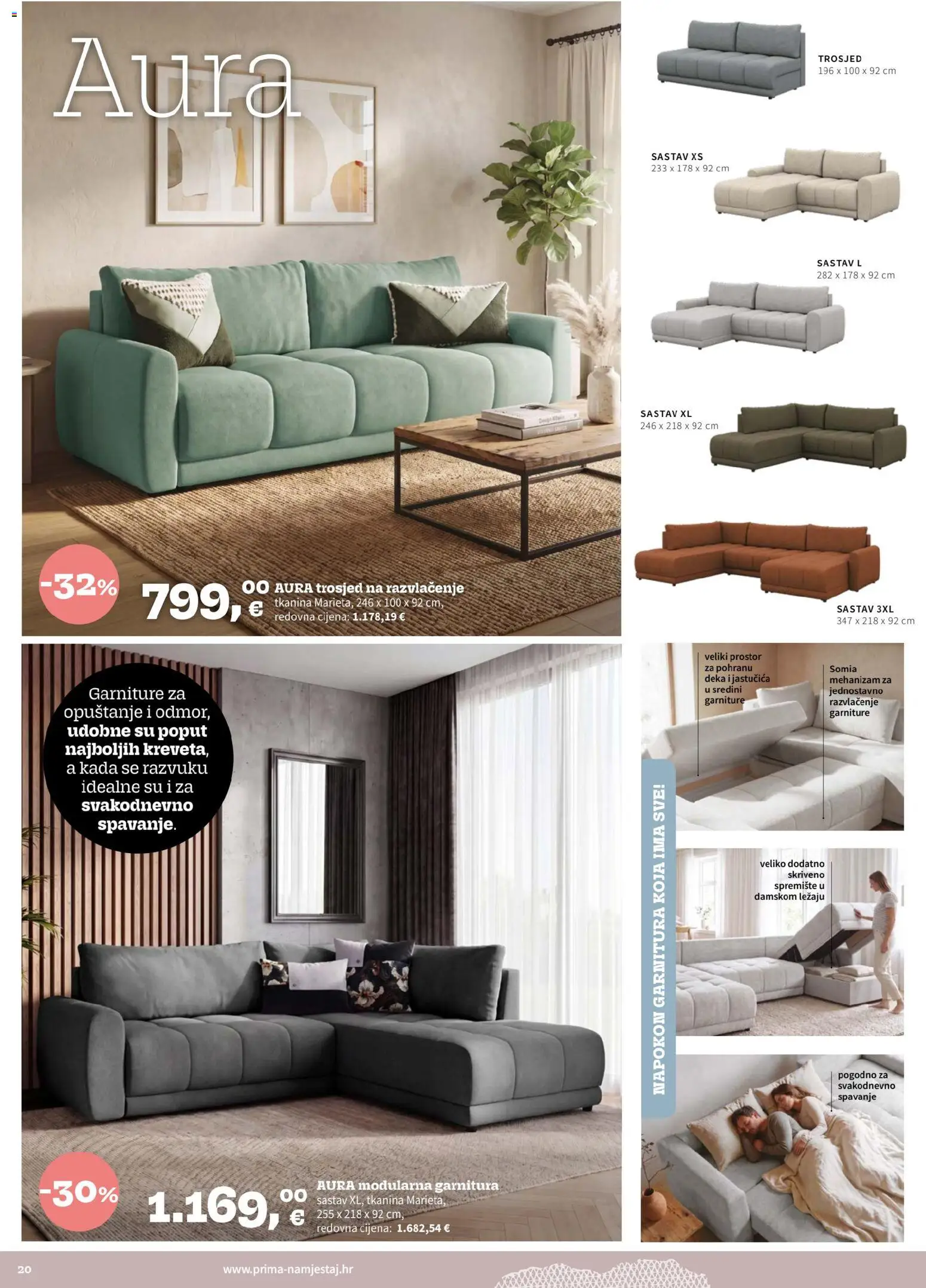 Prima katalog | vrijedi od 01.10.2026 | Stranica: 20 | Proizvodi: Trosjed, Deka