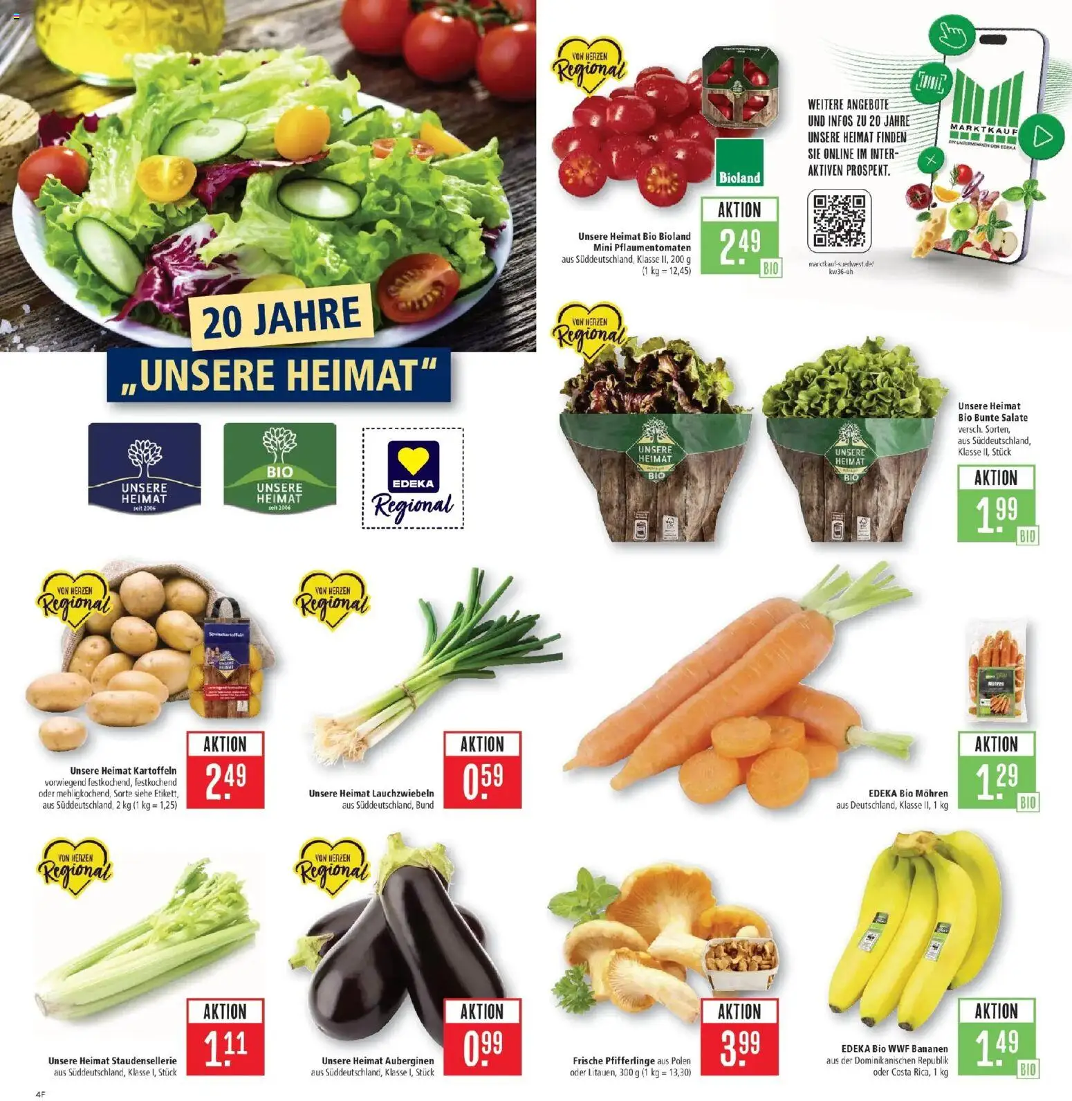 Marktkauf Prospekt Böblingen (ab 31.08.2026) » Angebote online | Seite: 6 | Produkte: Bananen, Mohren, Kartoffeln, Pfifferlinge