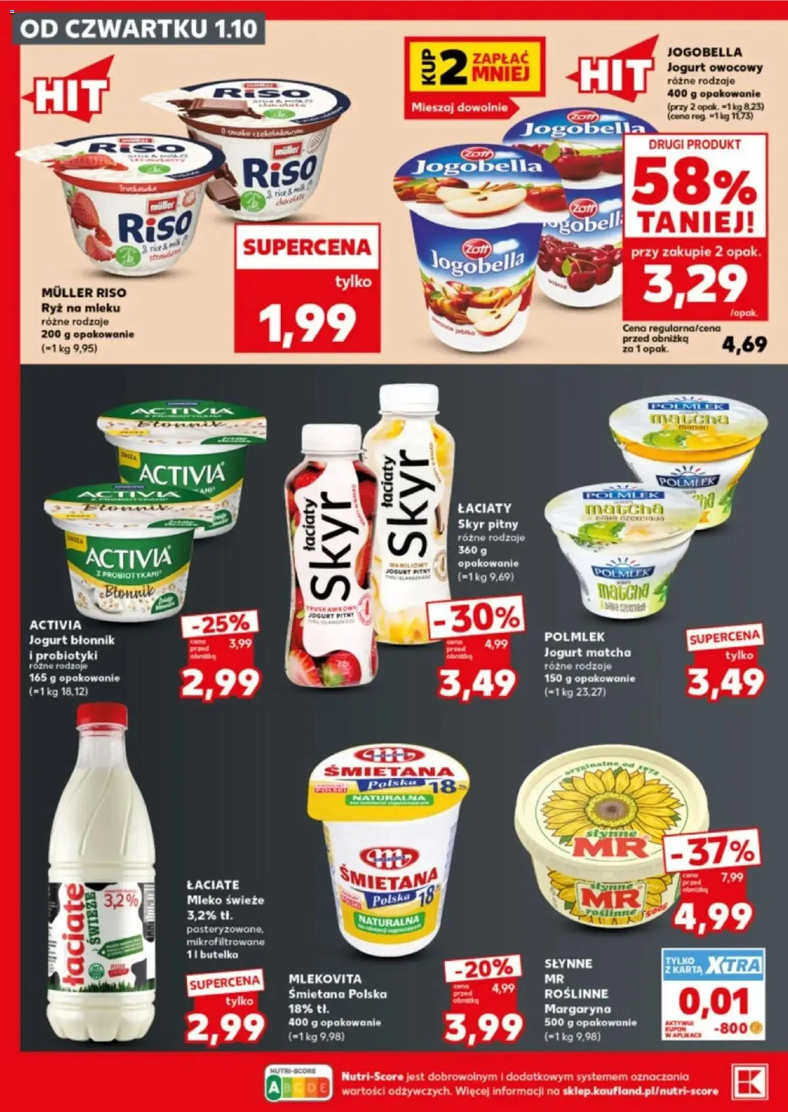 Kaufland gazetka - Mocny start od 05.10.2026 - od jutra PDF | Strona: 20 | Produkty: Karta, Skyr pitny, Jogurt owocowy, Skyr