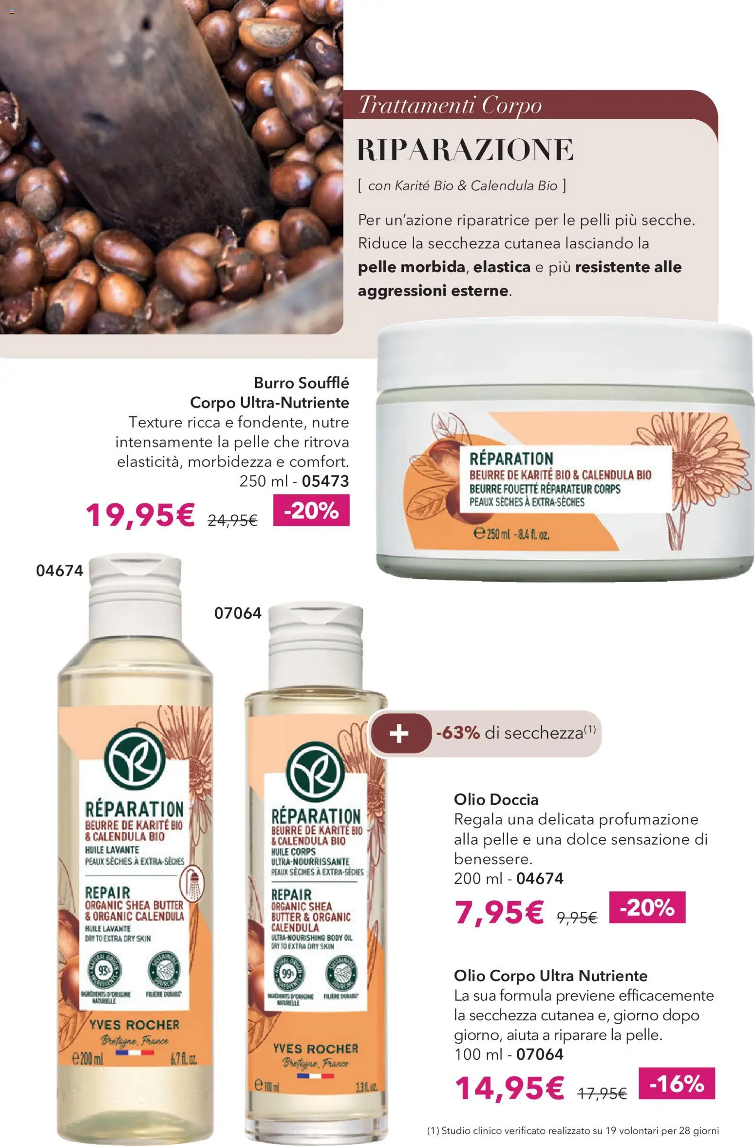 Volantino Yves Rocher del 31/08/2026 | Pagina: 58 | Prodotti: Olio corpo, Olio, Burro, Doccia