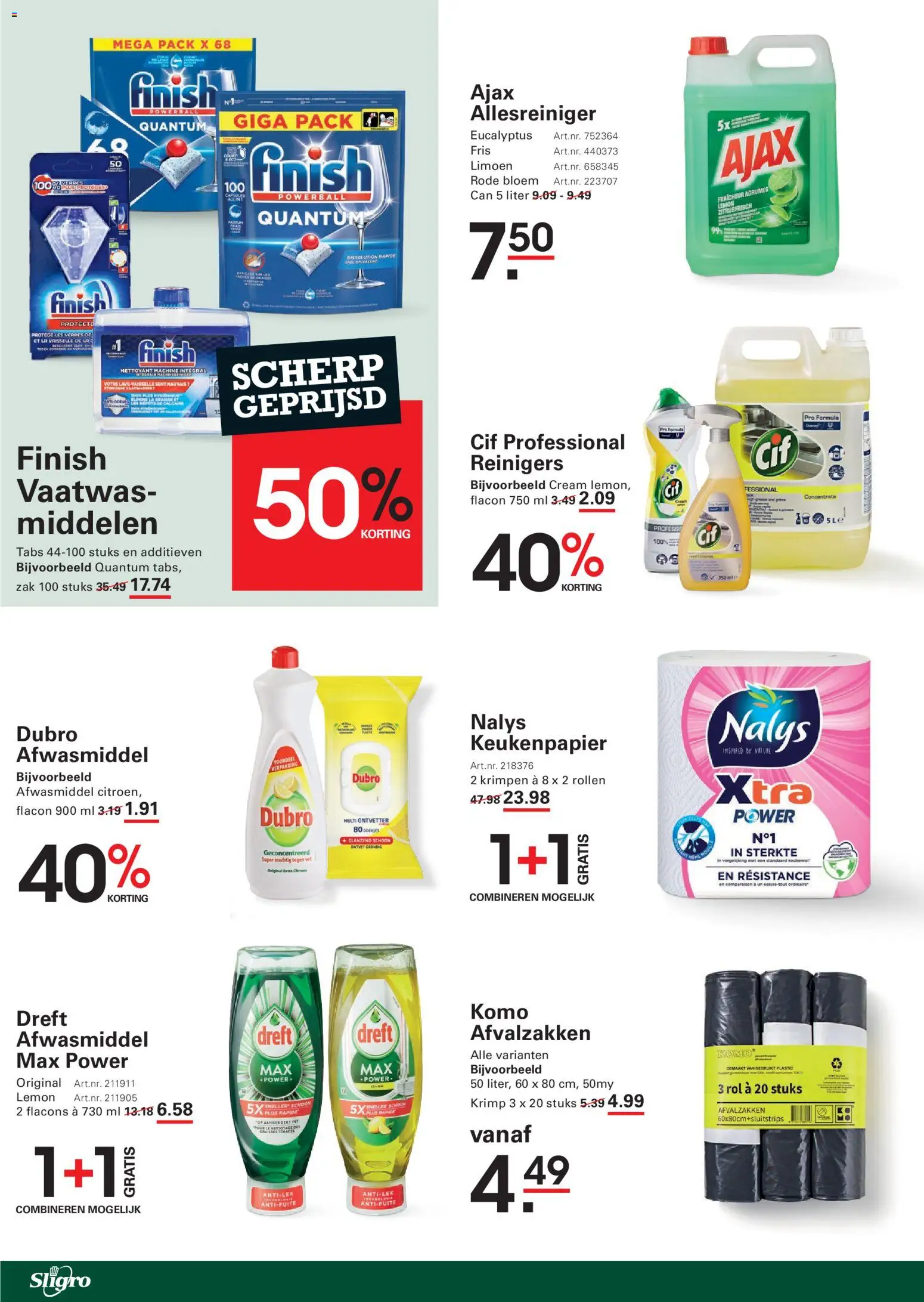 {H1} | Pagina: 84 | Producten: Keukenpapier, Allesreiniger, Zak, Bloem