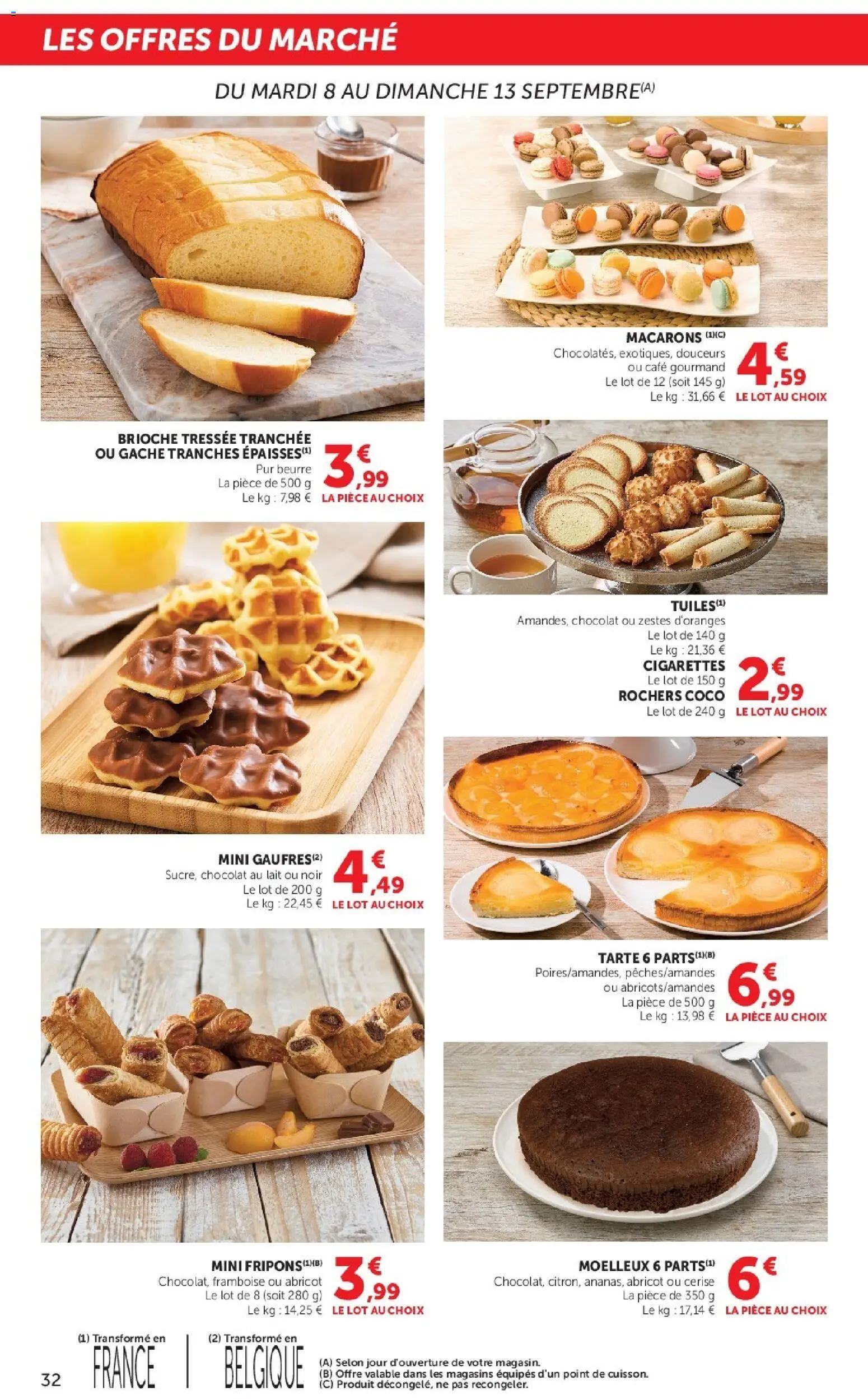 {H1} | Page: 32 | Produits: Coco, Brioche, Beurre, Café