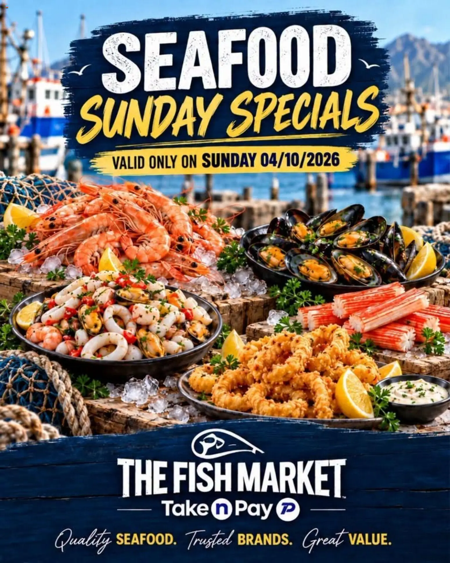 New Take n Pay catalogue – valid from 04/10/2026 | Page: 34 | Products: Fish, Seafood