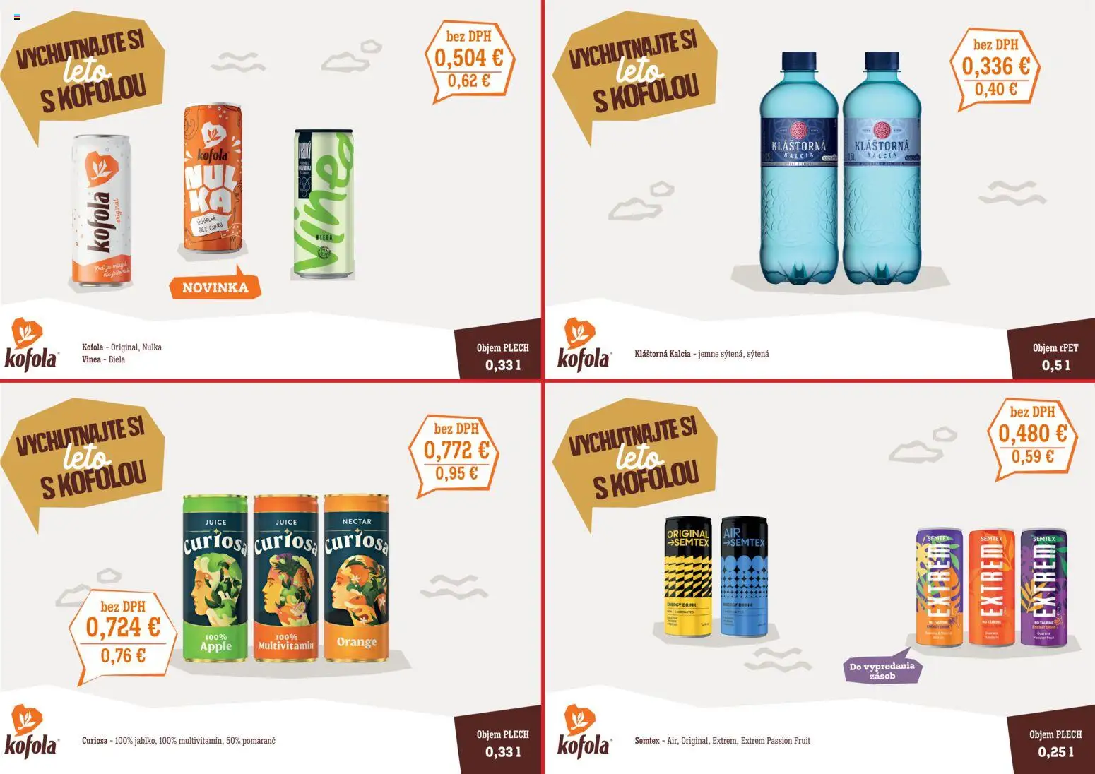 Nové CBA Verex akcie – leták je platný od 02.05.2026 | Strana: 1 | Produkty: Apple, Kofola, Vinea