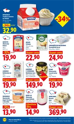 Náhled letáku JAROMĚŘICKÁ MLÉKÁRNA Jaroměřické žervé, 150 g, 100 g = 16,60 Kč od 17.09.2026 | Strana: 14