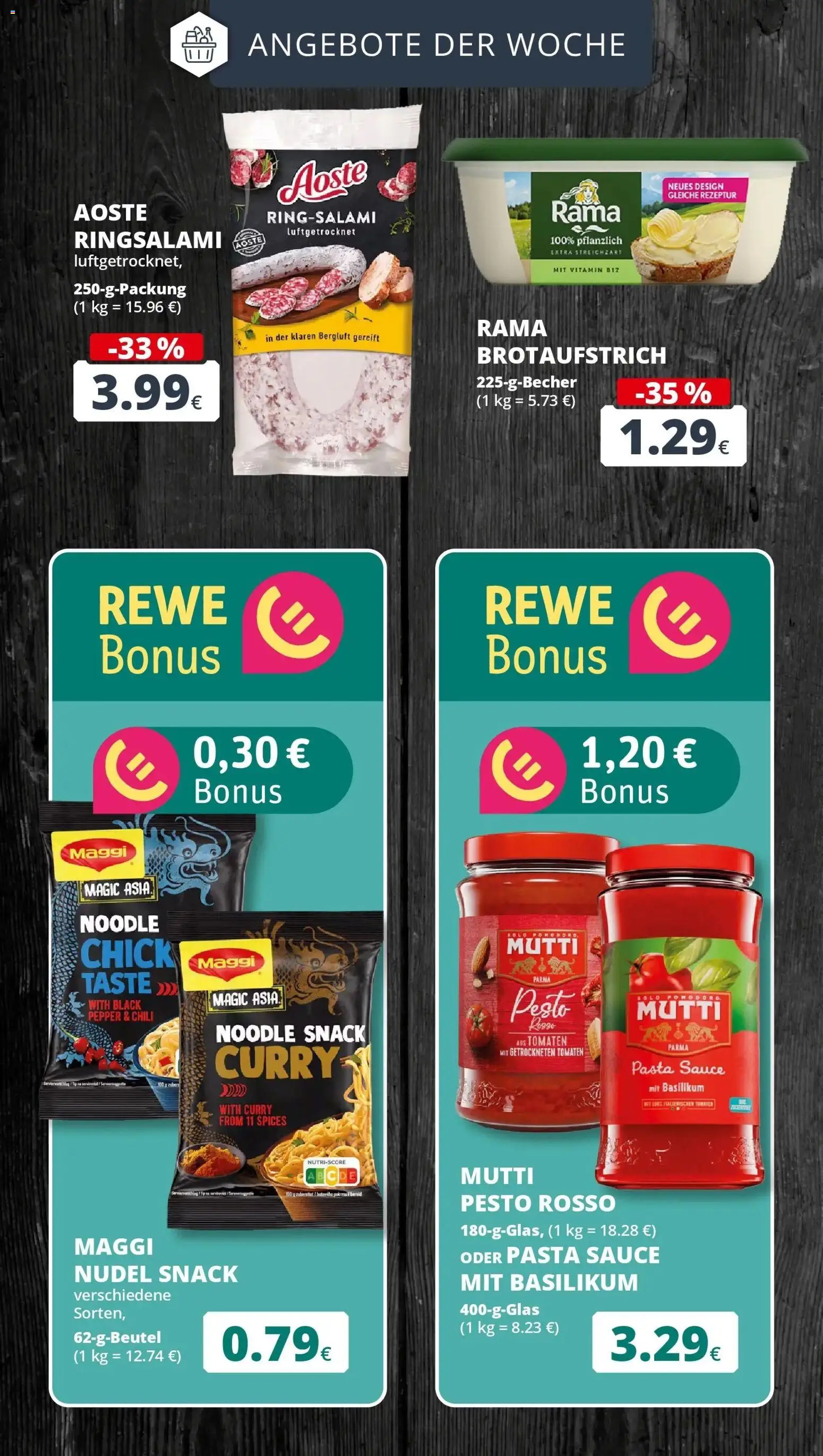 Rewe Prospekt Bergheim – gültig ab 06.07.2026 | Seite: 5 | Produkte: Rama, Maggi, Tomaten, Pasta