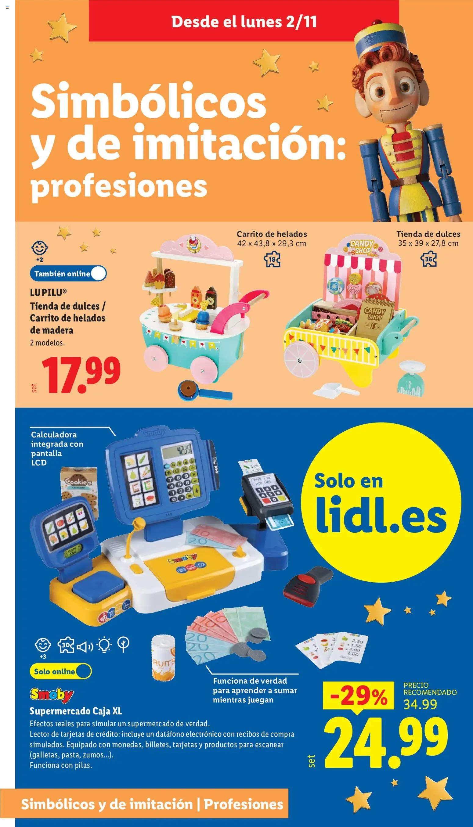 Lidl - Juguetes de imitación │ válido desde el 21/10/2026 | Página: 12 | Productos: Calculadora, Dulces, Caja