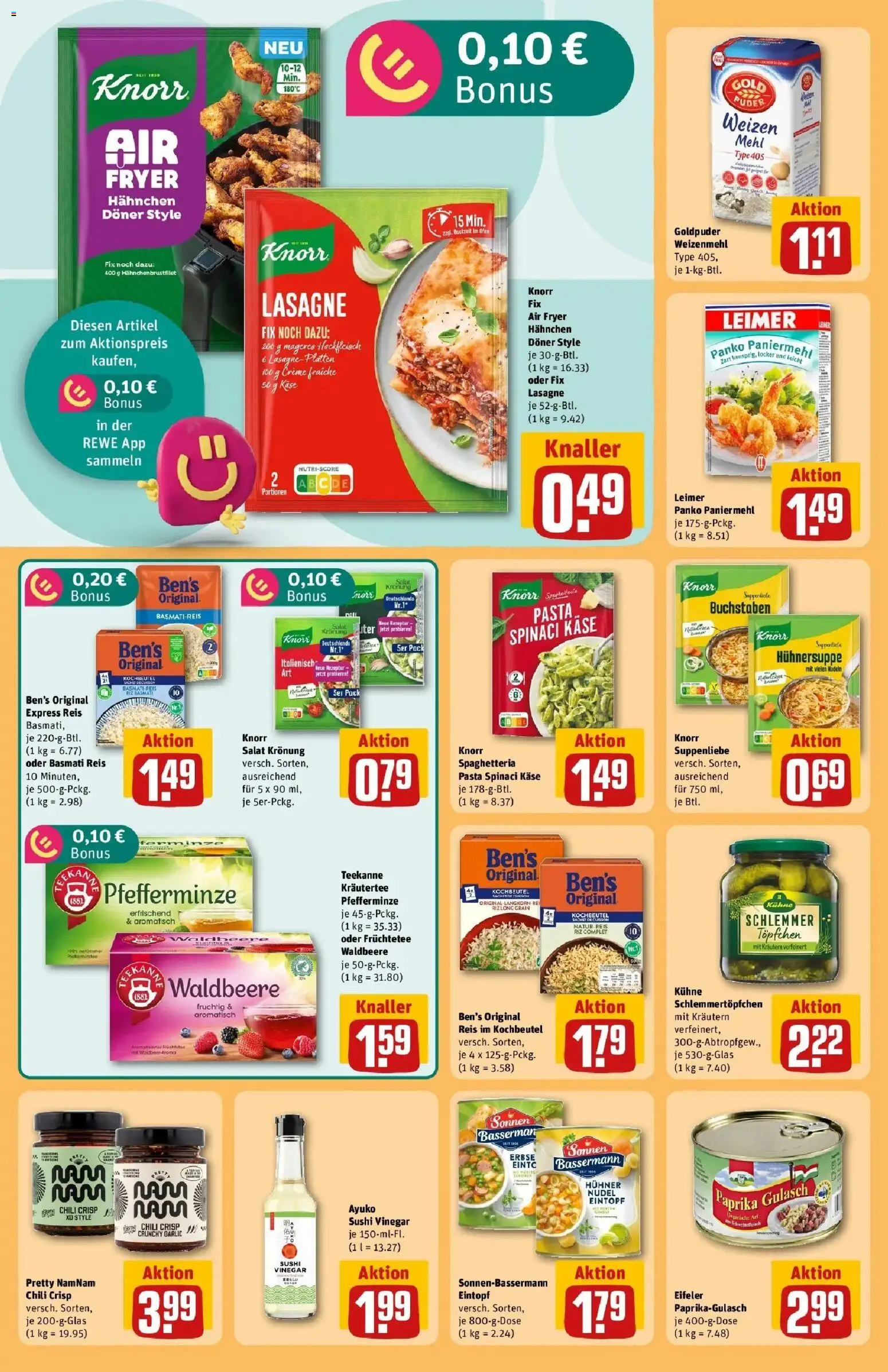 REWE Prospekt ab 28.09.2026 zum Blättern » Angebote | Seite: 28 | Produkte: Mehl, Basmatireis, Creme, Erbse