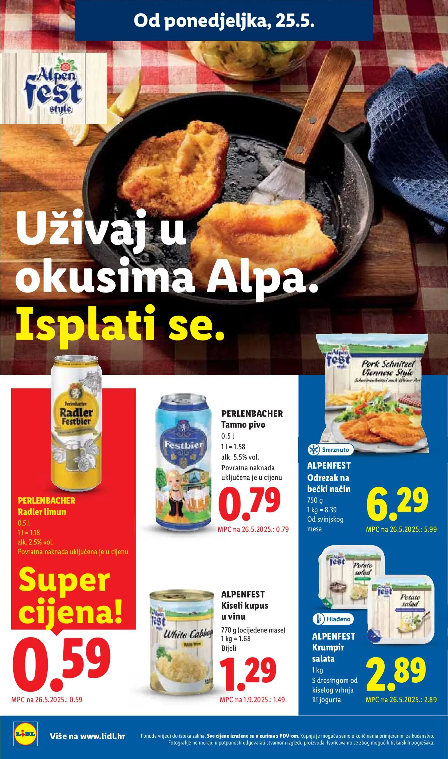 Lidl katalog | vrijedi od 25.05.2026 | Stranica: 10 | Proizvodi: Radler, Krumpir, Limun, Kupus