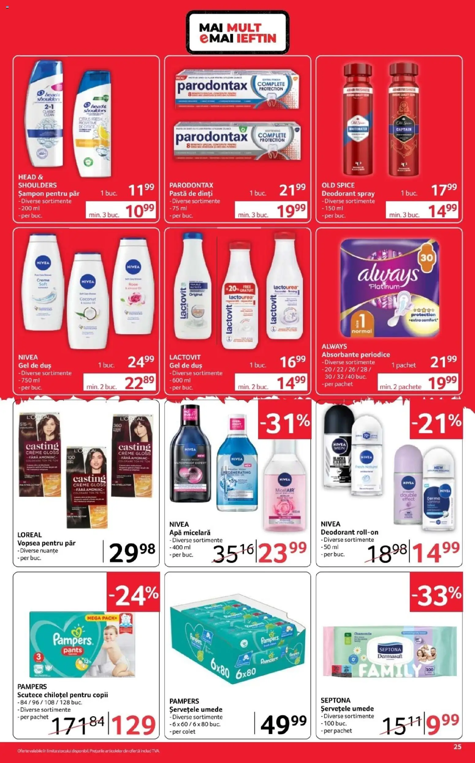 Noul catalog Selgros – valabil de la 30.10.2026 | Pagină: 25 | Produse: Old Spice, Vopsea, Șampon, Deodorant