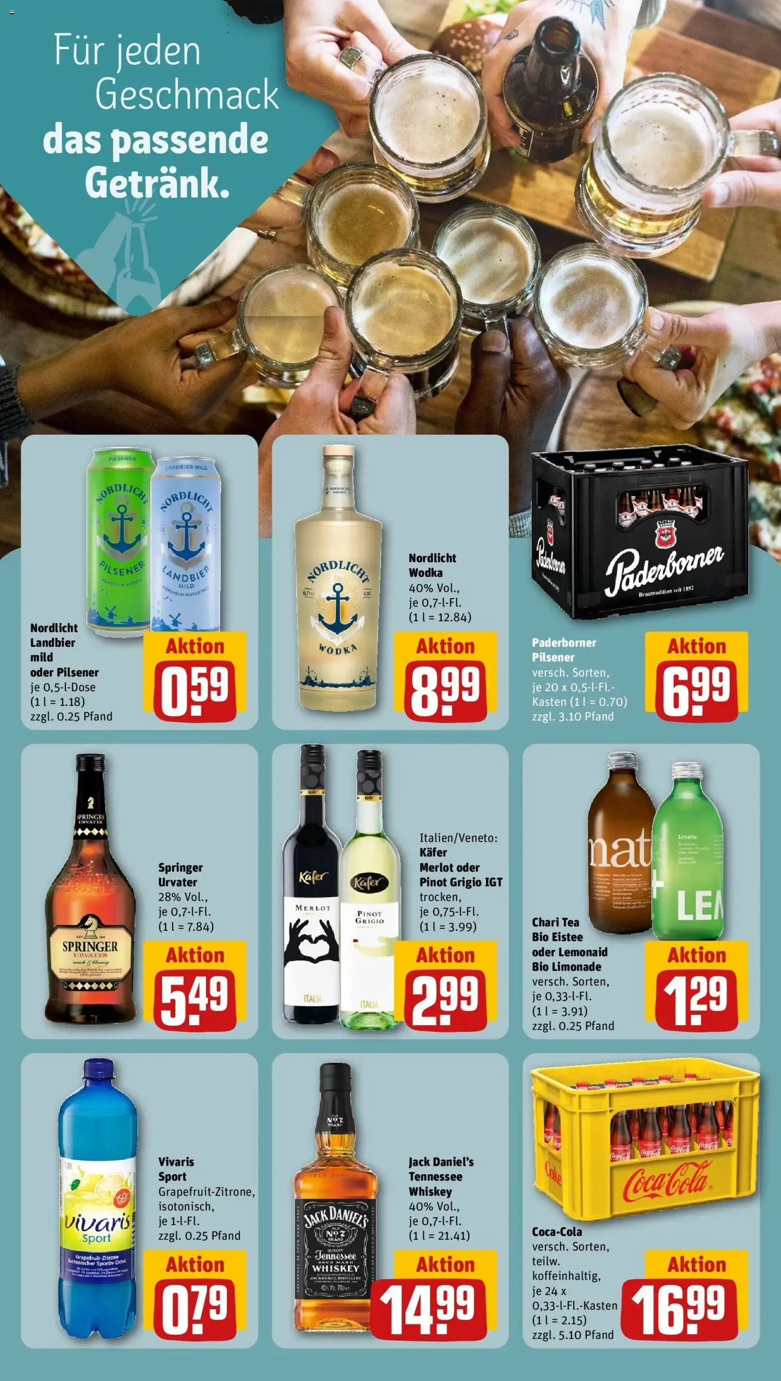 Rewe Prospekt Beverungen – gültig ab 13.07.2026 | Seite: 16 | Produkte: Merlot, Limonade, Limette, Wodka