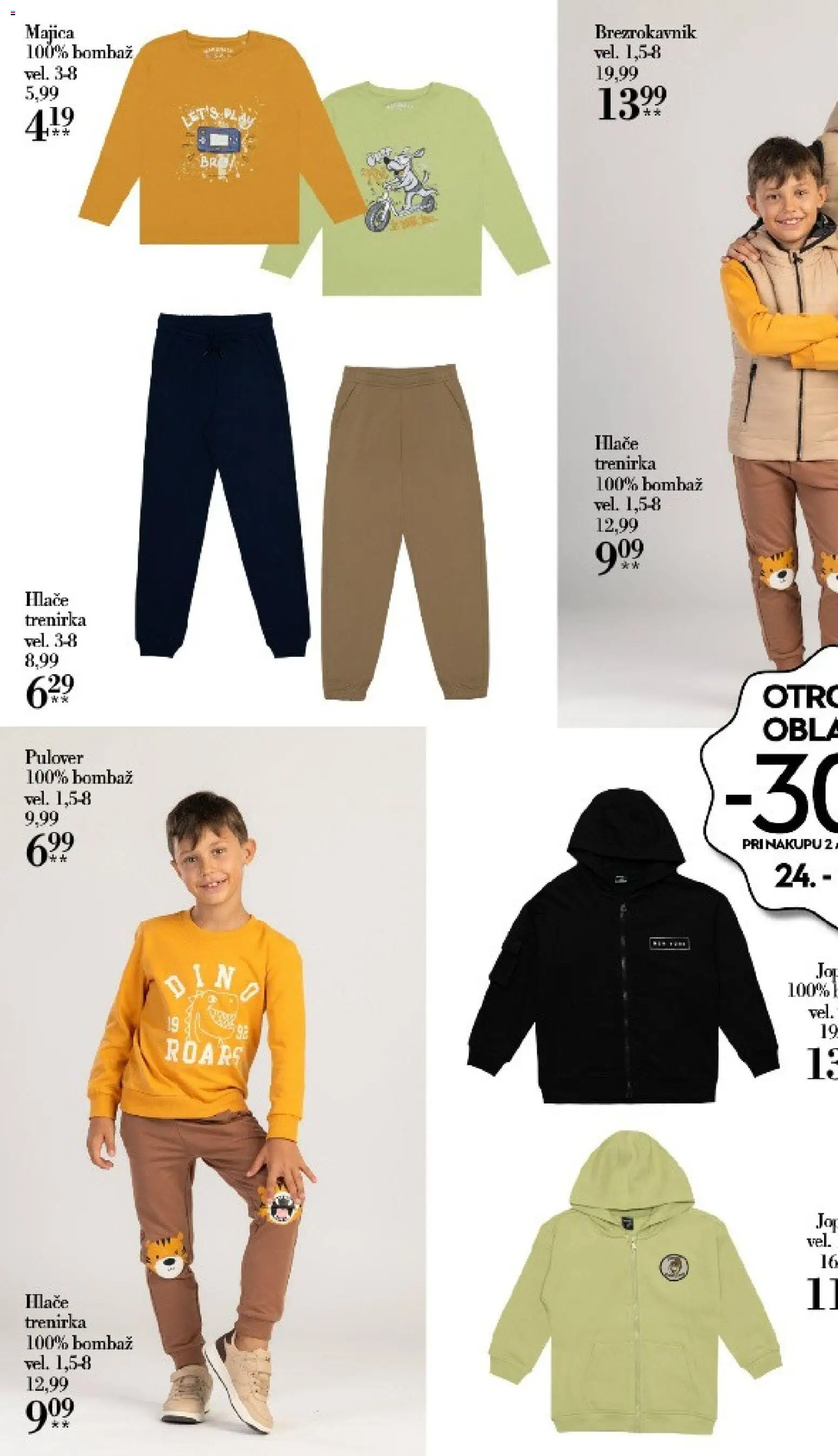 Novi Mana katalog ponudbe – veljaven od 24.08.2026 | Stran: 4 | Izdelki: Trenirka, Majica, Pulover, Brezrokavnik