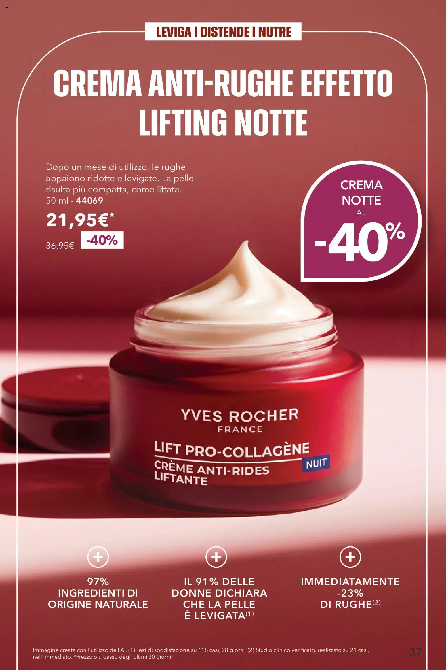 Volantino Yves Rocher del 20/10/2026 | Pagina: 37 | Prodotti: Crema, Ingredienti, Basso