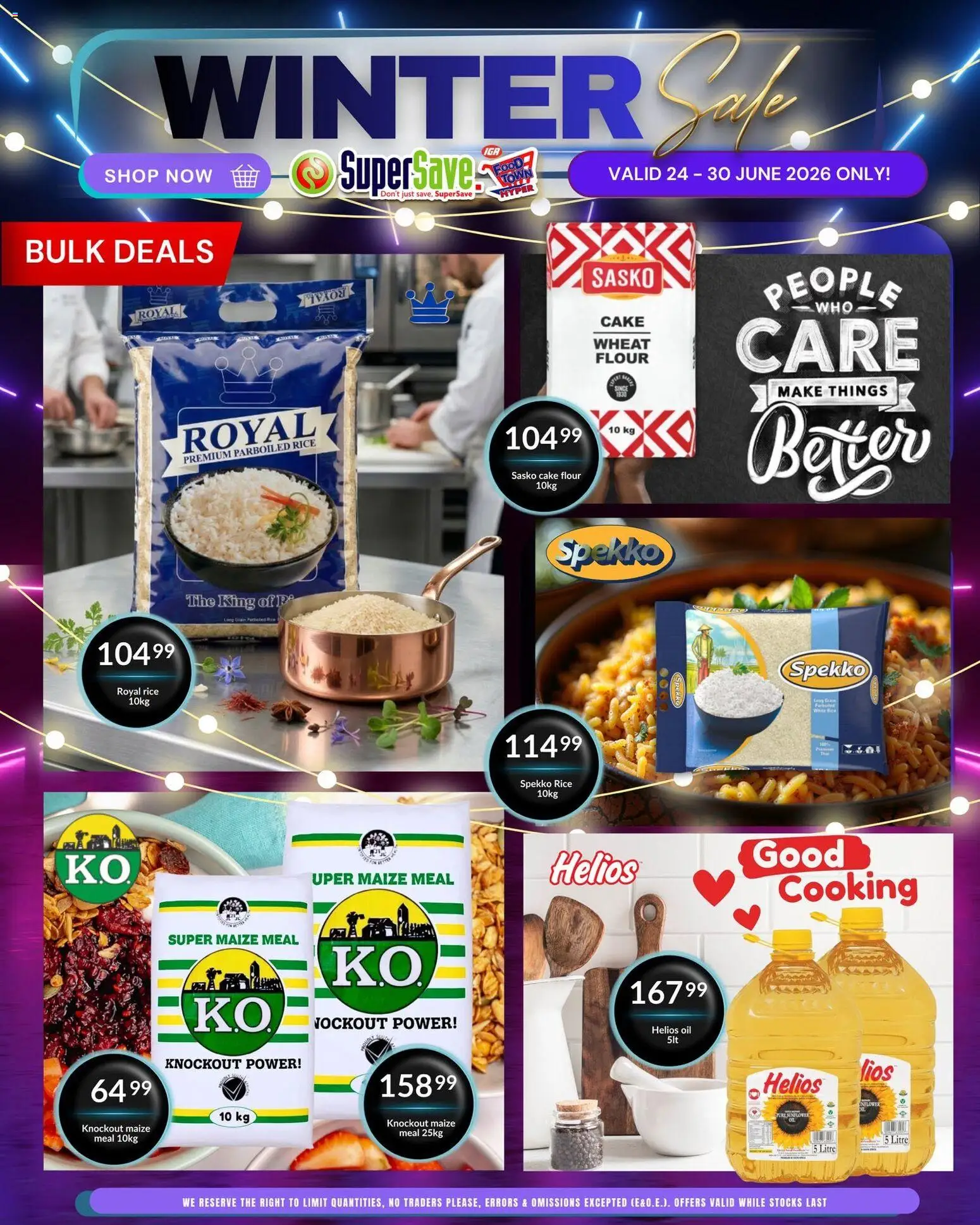 New Super Save catalogue – valid from 24/06/2026 | Page: 3 | Products: Cake, Flour, Maize meal, Oil