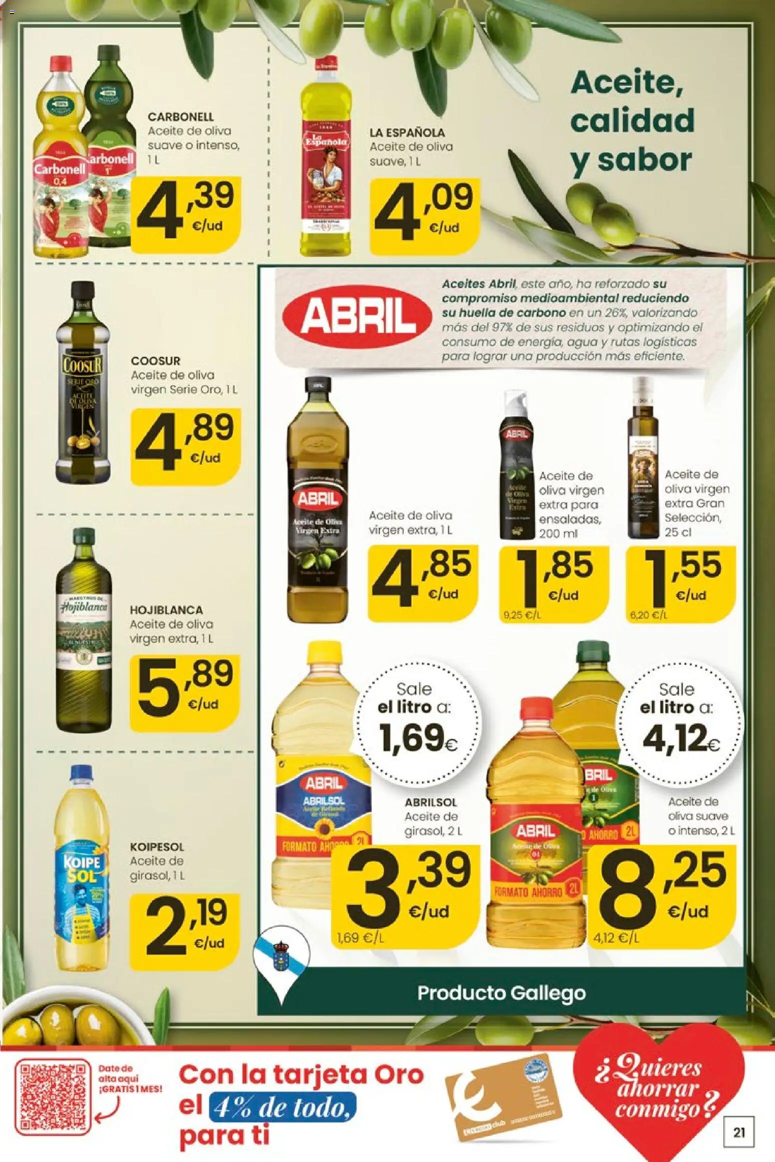 Eroski Quieres ahorrar conmigo │ válido desde el 14.05.2026 | Página: 21 | Productos: Aceite, Aceite de oliva