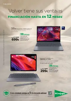Vista previa El Corte Inglés Volver tiene sus ventajas válido desde el 20/08/2026