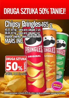 Pogląd oferty "Prim Market promocja - Chipsy Pringles 165g" - ważna od 29.05.2026