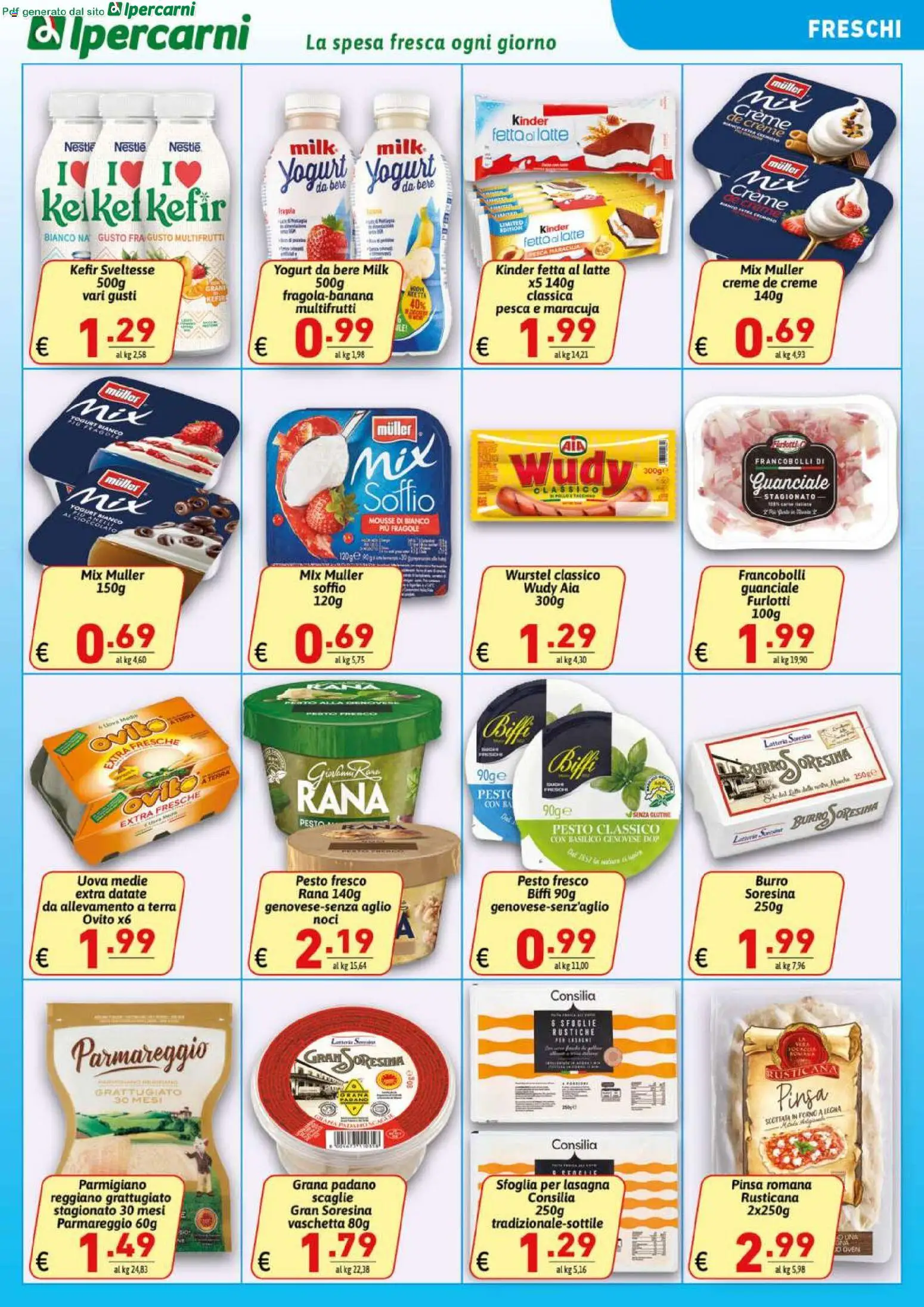 Volantino Ipercarni del 22/07/2026 | Pagina: 9 | Prodotti: Yogurt, Noci, Forno, Parmigiano