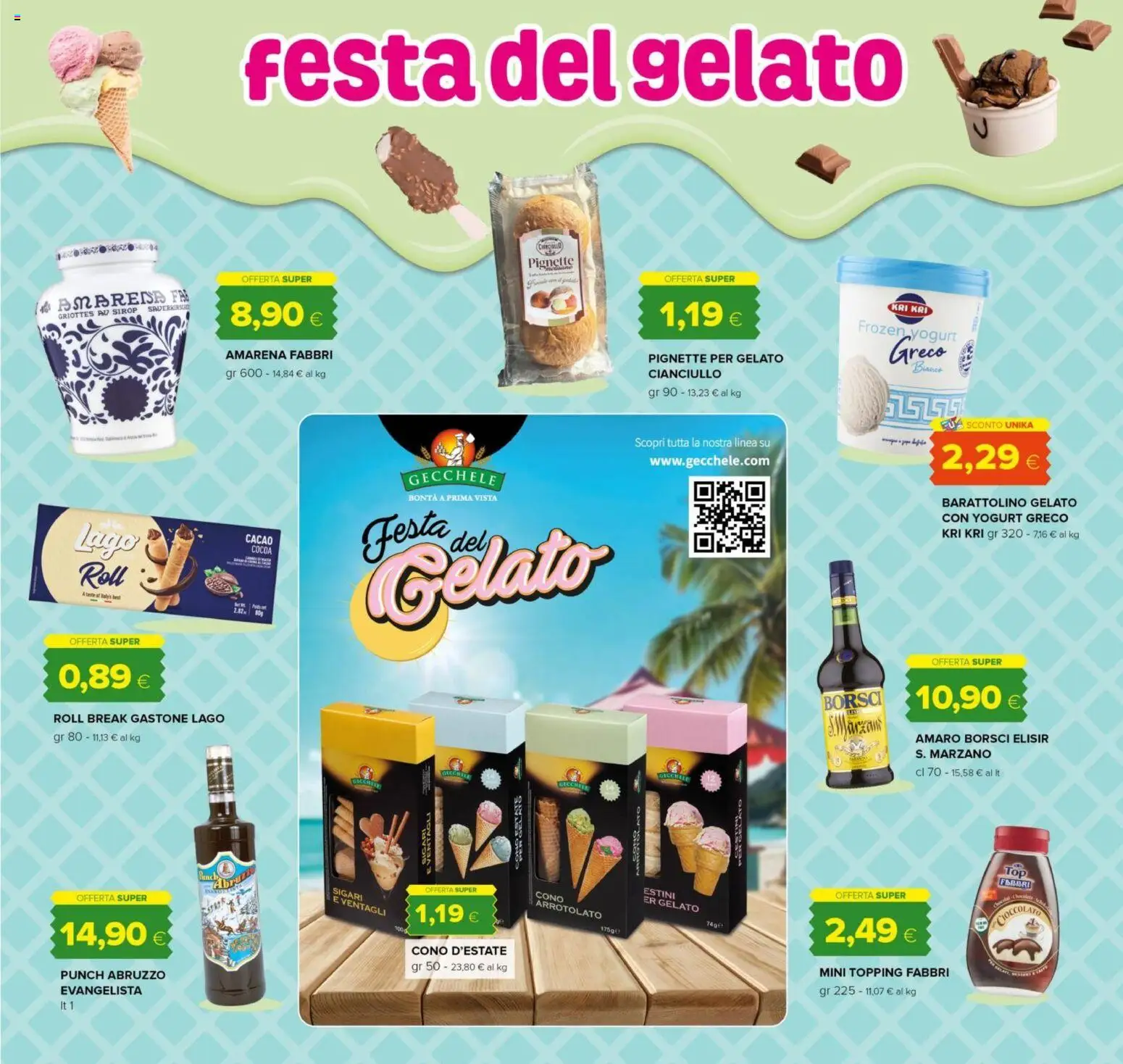 Volantino Oasi del 02/07/2026 | Pagina: 32 | Prodotti: Yogurt greco, Yogurt, Cioccolato, Amarena