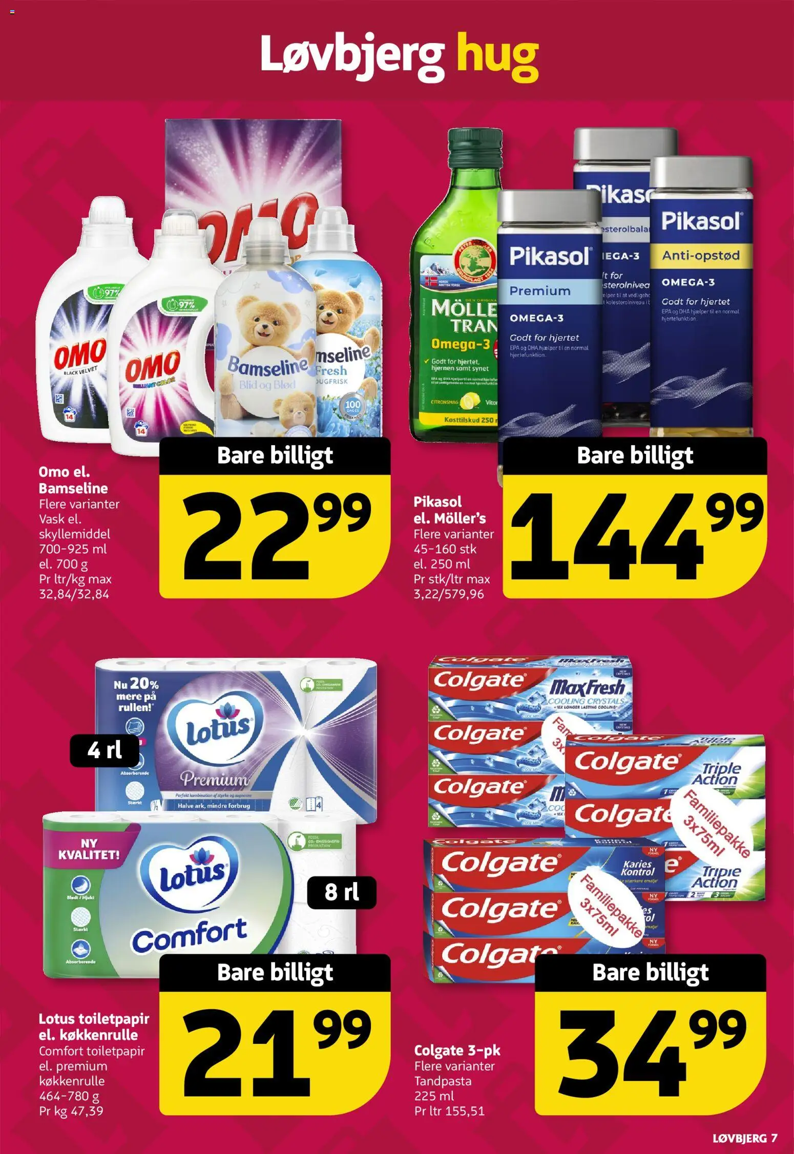 Løvbjerg tilbudsavis – gyldig fra 18/09/2026 | Side: 7 | Produkter: Tandpasta, Skyllemiddel, Torsk