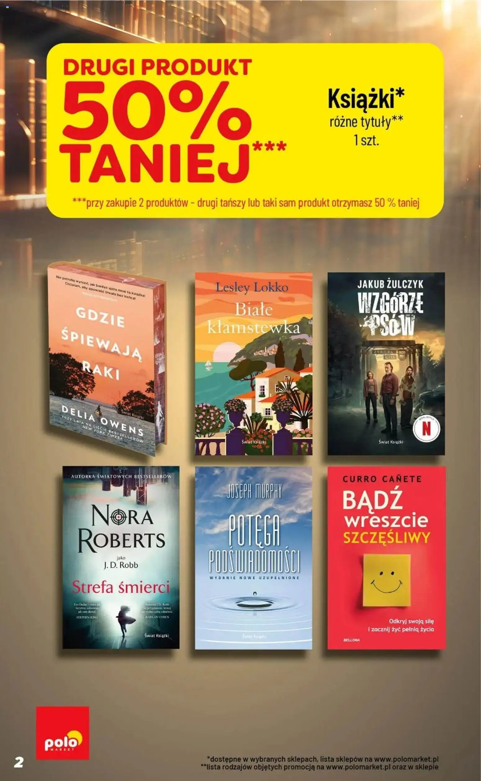 Nowa POLOmarket gazetka od jutra 09.09.2026 | Strona: 2 | Produkty: Książki