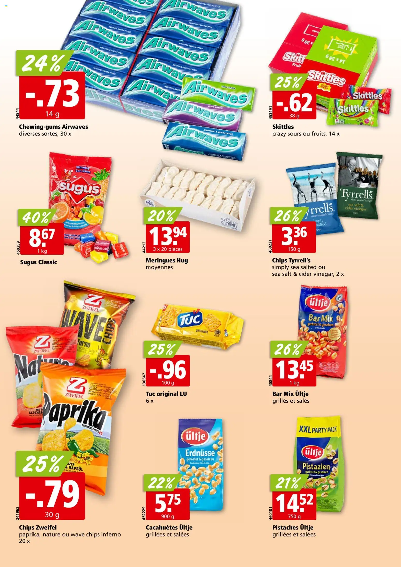 Aligro aktionen Chavannes, Matran, Genève, Sion – gültig ab 10.08.2026 | Seite: 20 | Produkte: Erdnüsse, Rapsöl, Chips