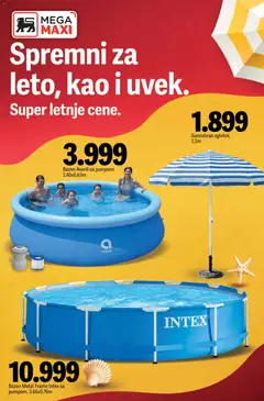 Mega Maxi katalog Spremni za leto, kao i uvek - pregled Mega Maxi kataloga - važi od 28.05.2026