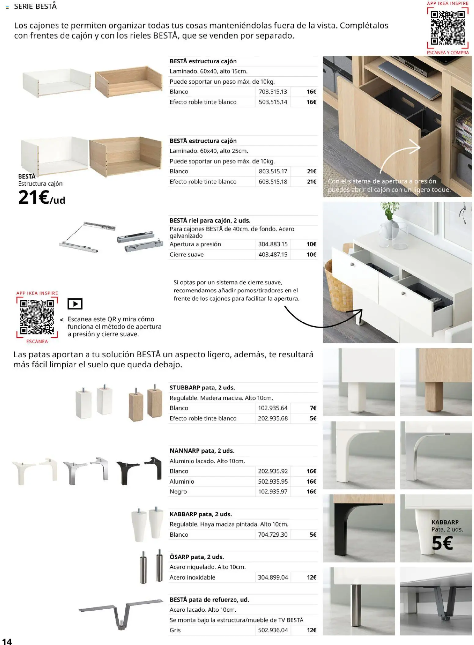 Catálogo IKEA Besta Eket │ válido desde el 01.02.2026 | Página: 14 | Productos: Tinte, Té, Peso