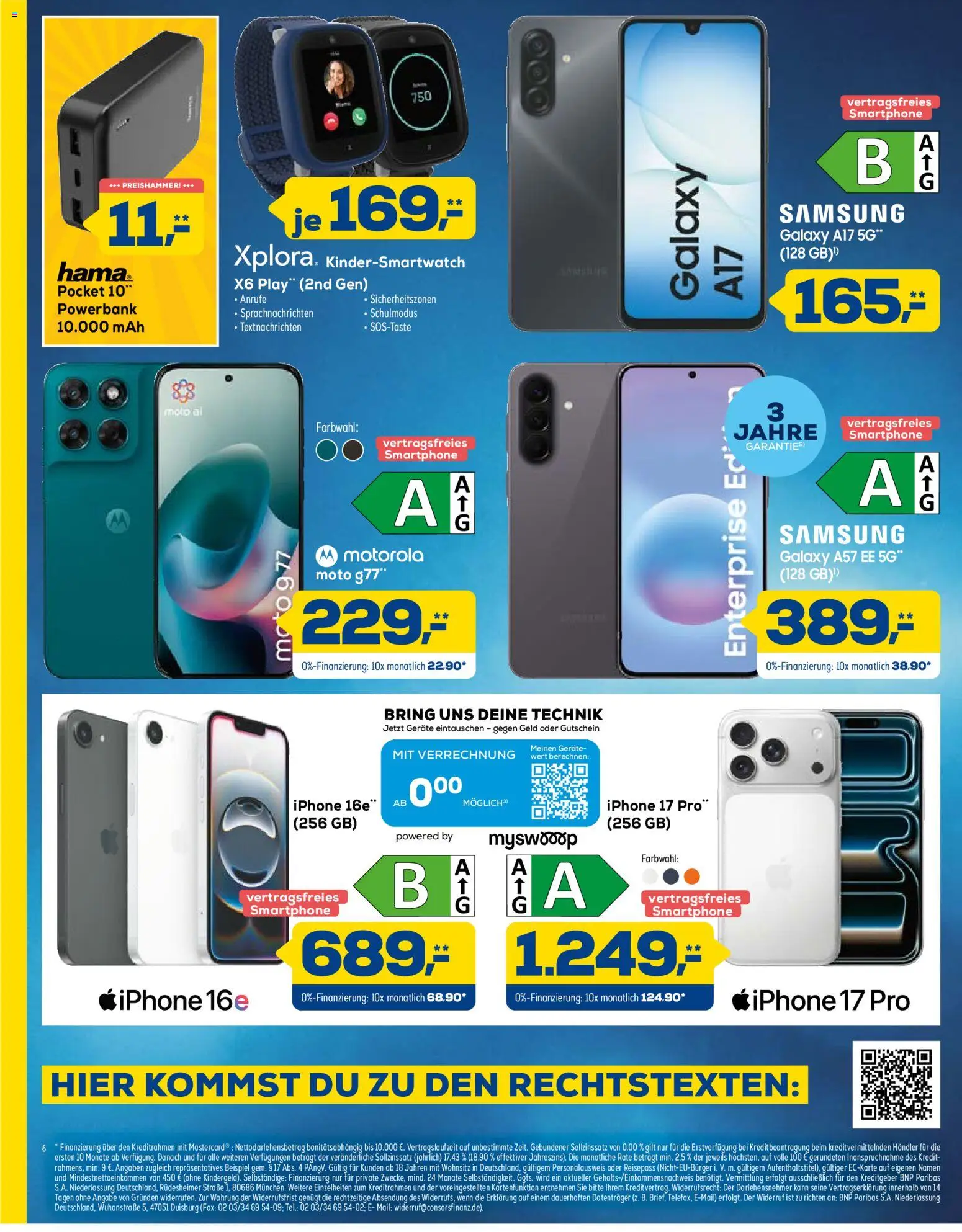 Euronics Prospekt Genau Richtig – gültig ab 15.08.2026 | Seite: 6 | Produkte: Samsung, Iphone, Smartphone, Powerbank