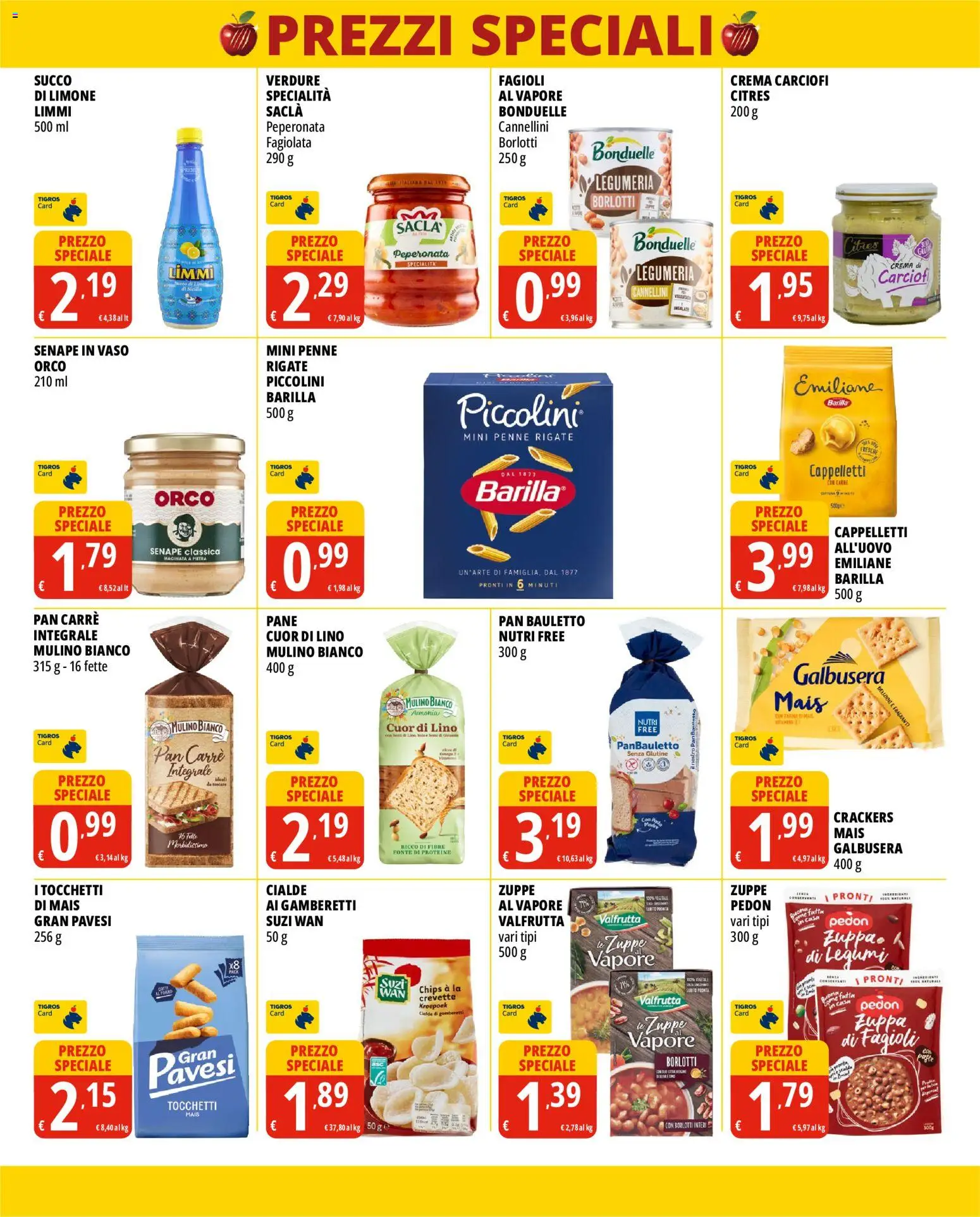Volantino Tigros del 01/10/2026 | Pagina: 3 | Prodotti: Crema, Cannellini, Limone, Crackers
