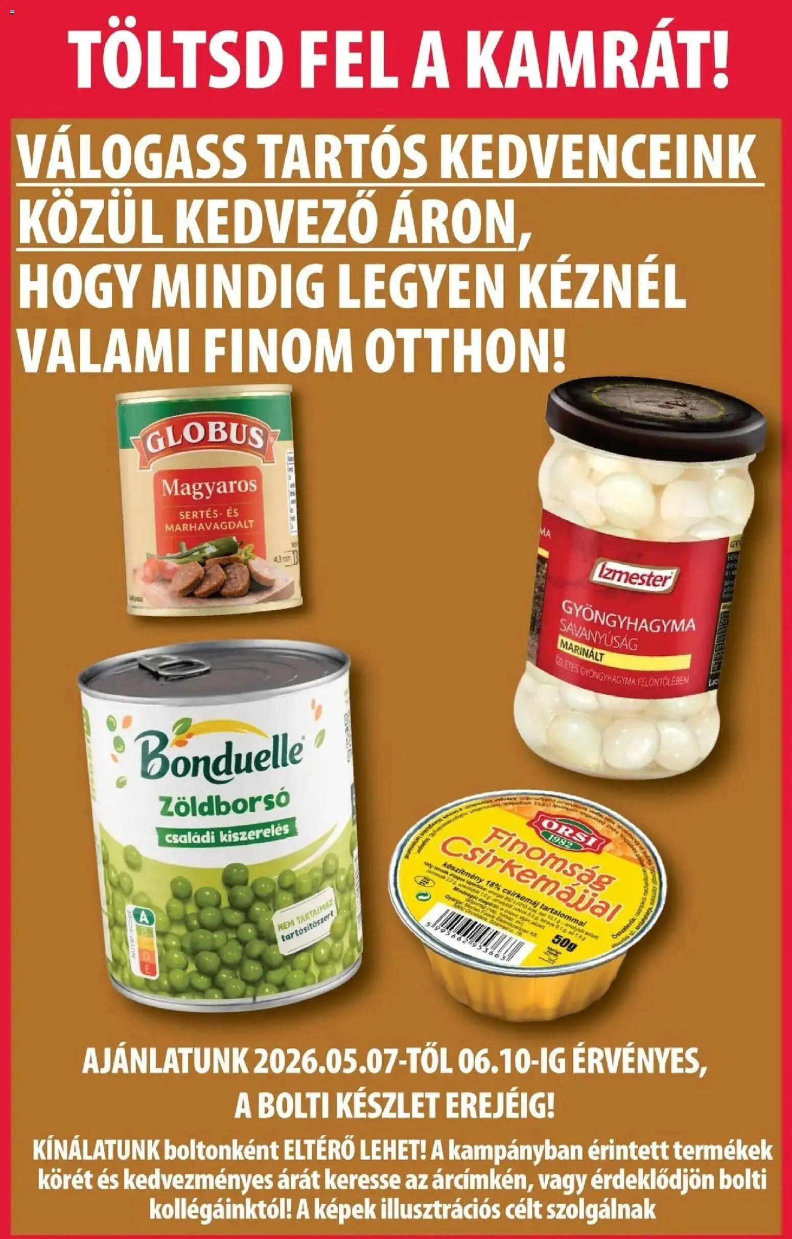 COOP Szolnok akciós ujság - amely érvényes a következő dátumtól: 07.05.2026 | Oldal: 10 | Termékek: Zöldborsó, Csirkemáj, Gyöngyhagyma