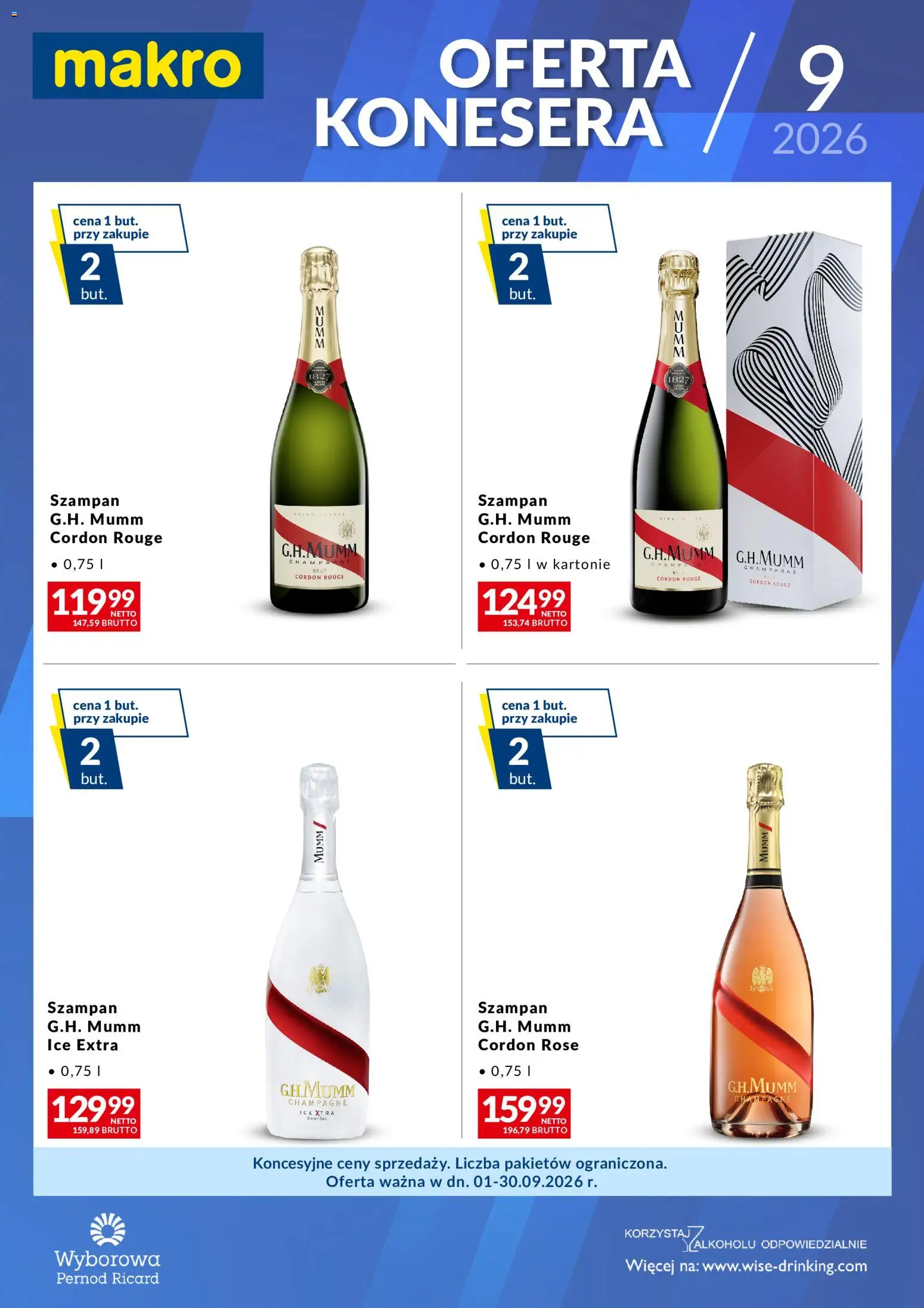 Makro gazetka - Konesera Wrzesień od 01.09.2026 | Strona: 2 | Produkty: Szampan, Champagne