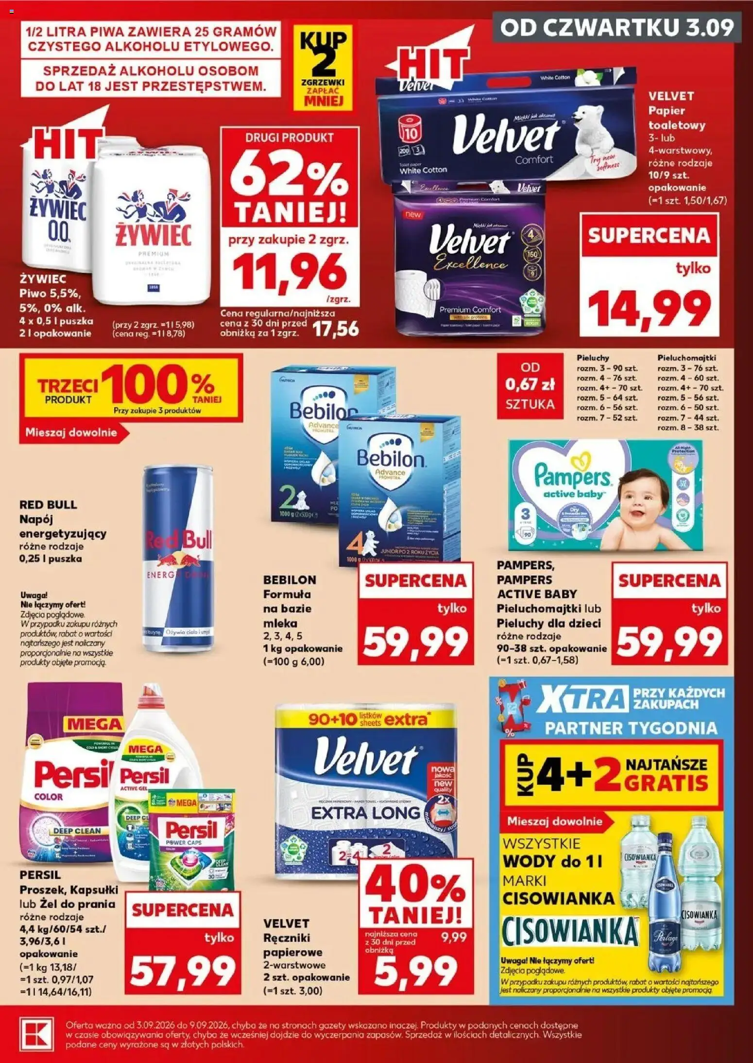 Kaufland gazetka - Mocny start od 07.09.2026 - od jutra PDF | Strona: 11 | Produkty: Persil, Pieluchy dla dzieci, Ręczniki papierowe, Pieluchomajtki