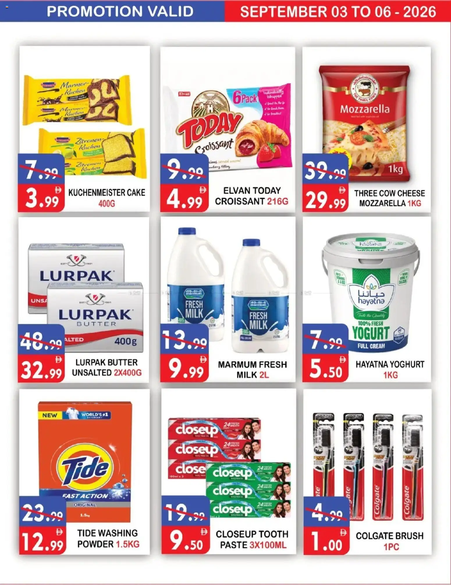 {H1} | Page: 2 | Products: Milk, Yoghurt, Cream, Powder