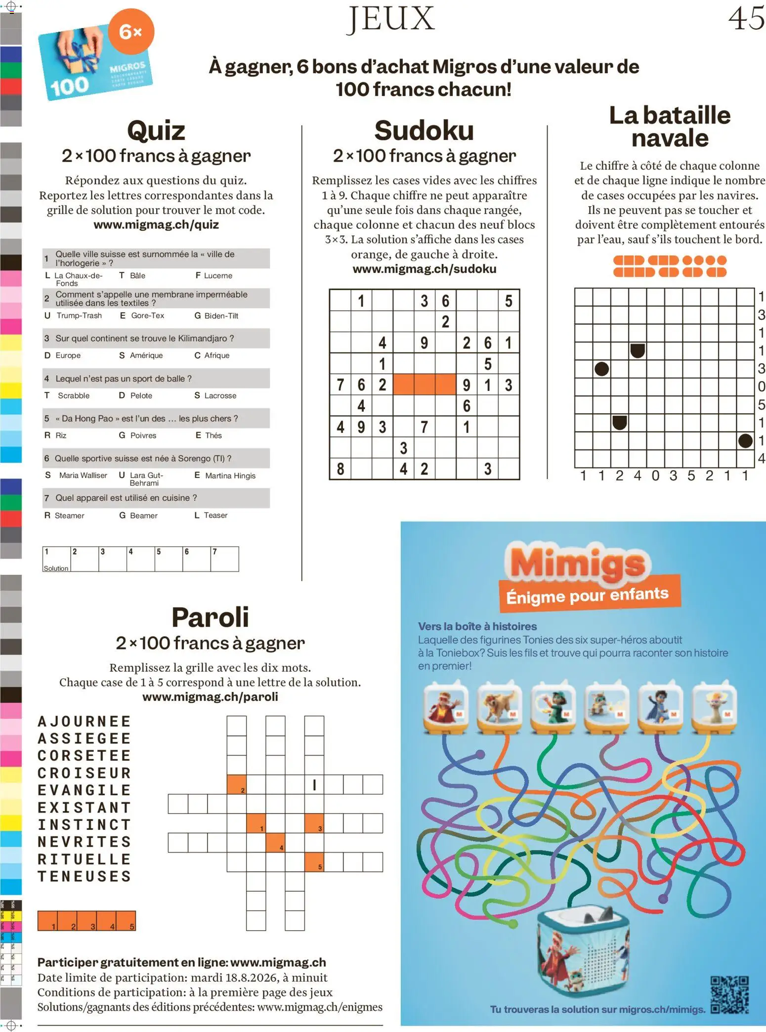 Migros aktionen Magazine FR – gültig ab 12.08.2026 | Seite: 45 | Produkte: Beamer