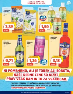 Hofer Katalog - Pregled kataloga iz trgovine Hofer SI, vrijedi od 27.05.2026 | Stranica: 9 | Proizvodi: Gin, Pivo, Tonic, Limeta