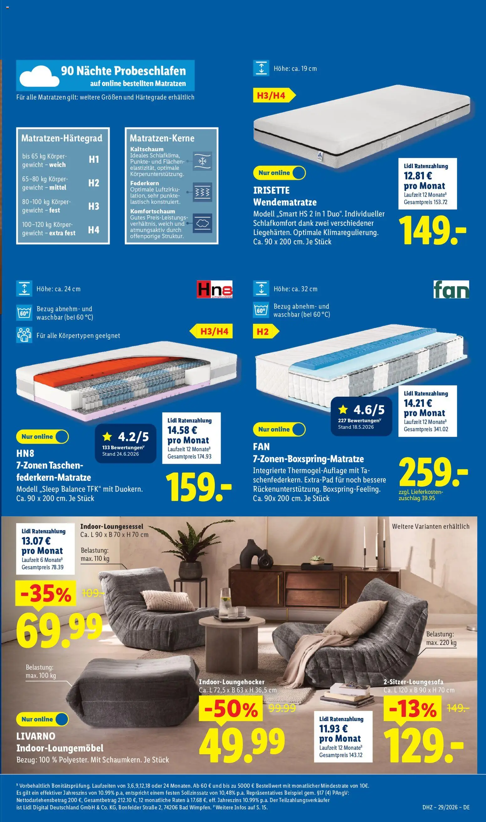 Lidl Prospekt – gültig ab 13.07.2026 | Seite: 23 | Produkte: Gewicht, Sofa, Bad