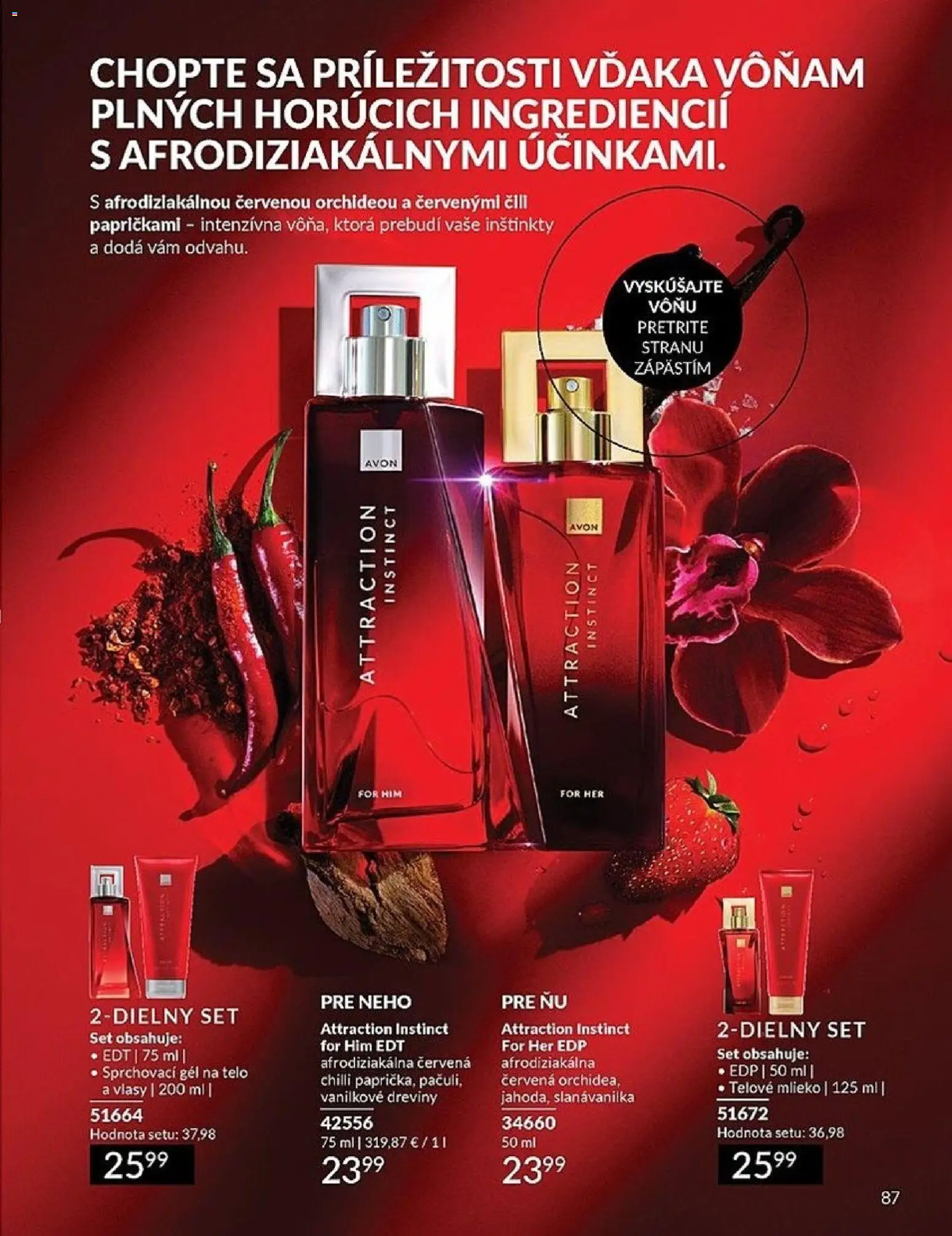 Nové Avon akcie – leták je platný od 01.06.2026 | Strana: 87 | Produkty: Mlieko, Chilli, Telové mlieko