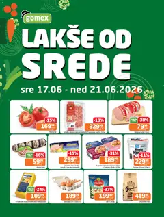 Gomex katalog Lakše od srede - pregled Gomex kataloga - važi od 17.06.2026