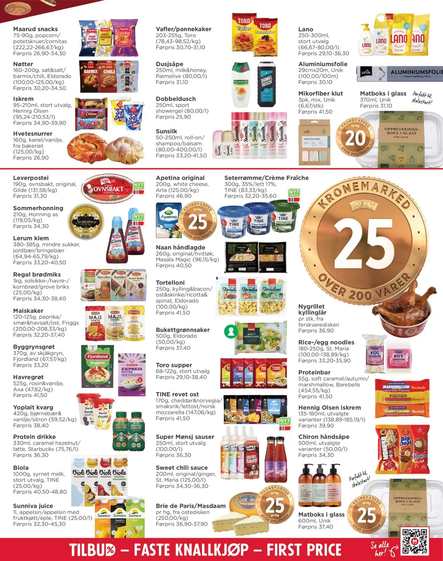 {H1} | Side: 5 | Produkter: Fjordland, Brød, Snacks, Mozzarella