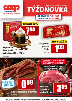 COOP Jednota leták platný od 04.06.2026