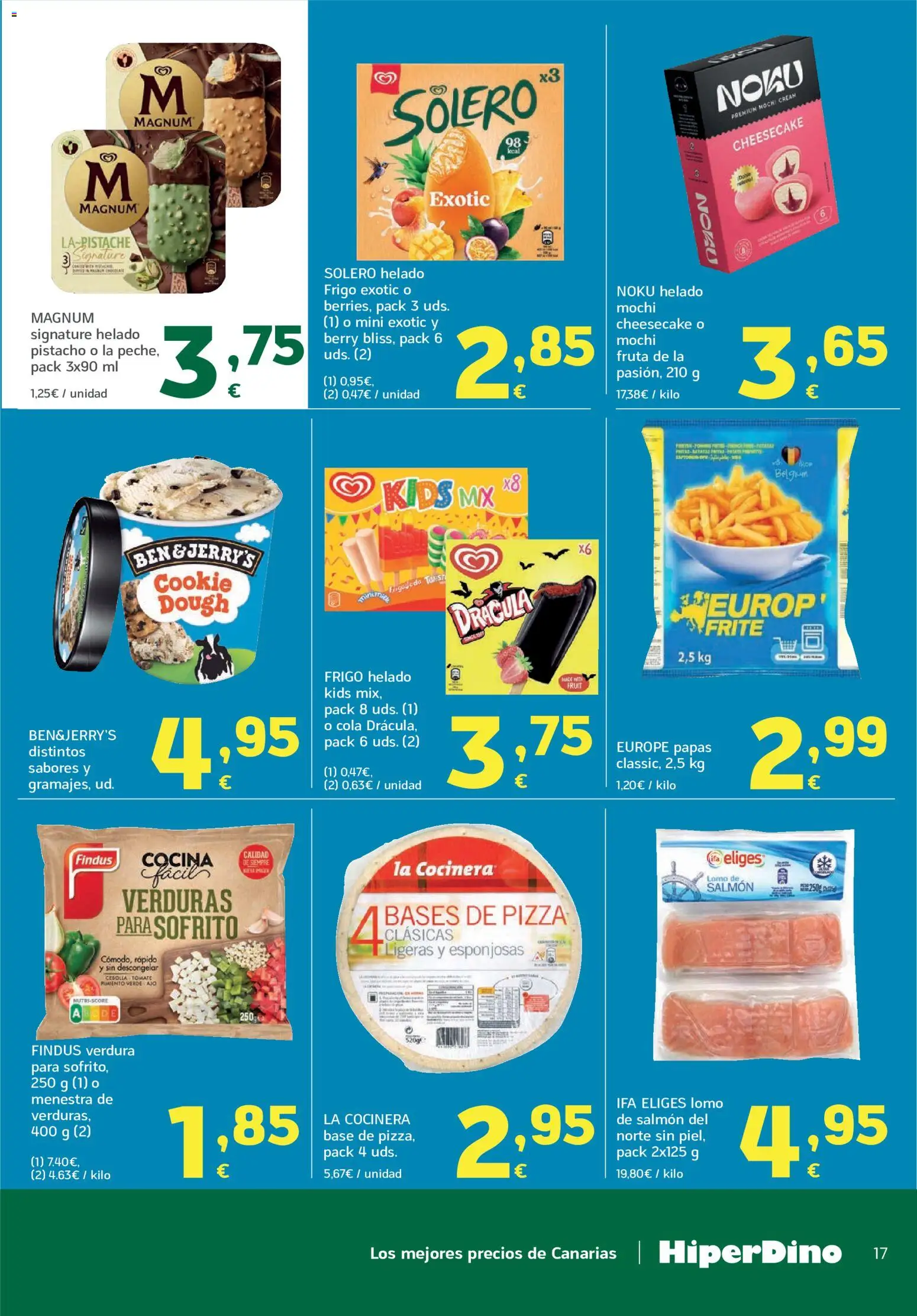 HiperDino folleto │ válido desde el 09/09/2026 | Página: 17 | Productos: Ajo, Lomo, Cebolla, Helado Magnum