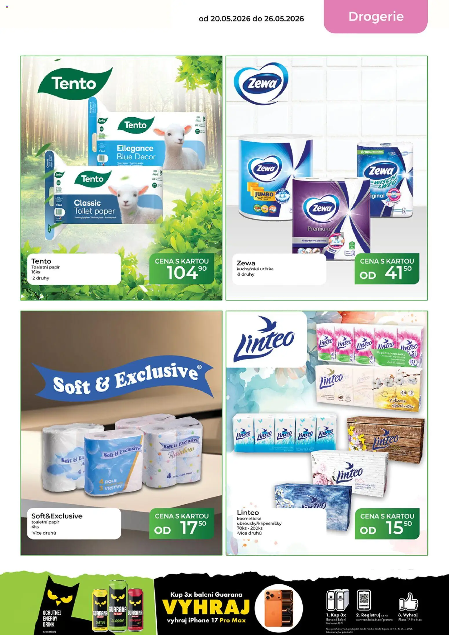 Tamda Foods leták od 20.05.2026 | Strana: 57 | Produkty: Toaletní papír, Papírové kapesníky, Drogerie, Utěrka